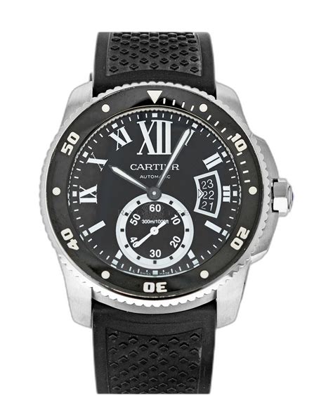 calibre de cartier diver price|cartier calibre diver w7100056.